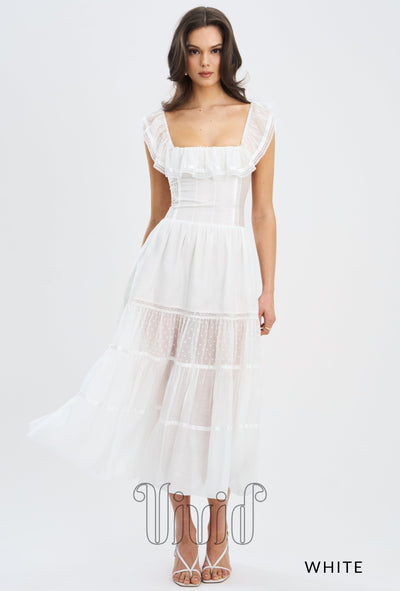 Vivid Formal Annabelle Dress in White / Whites