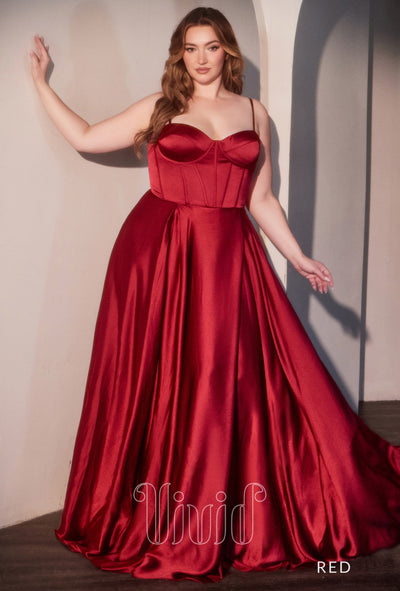 Vivid Formal Azura Ball Gown Curve in Red / Reds