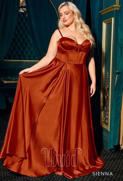 Vivid Formal Azura Ball Gown Curve in Sienna / Nude & Neutrals