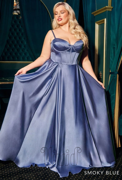 Vivid Formal Azura Ball Gown Curve in Smoky Blue / Blues