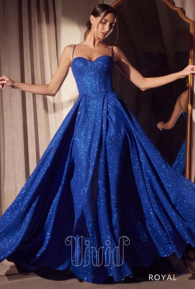 Vivid Dresses Azura Sparkle Ball Gown in Royal / Blues
