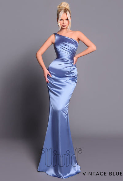 Nicoletta Bridesmaids Bonita Mermaid Gown NBM2028 in Vintage Blue / Blues