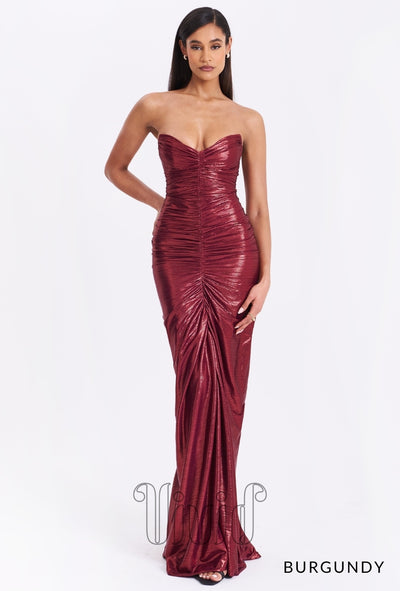Vivid Formal Chiara Gown in Burgundy / Reds