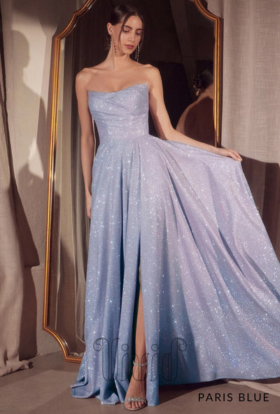 Vivid Dresses Delfina Gown in Paris Blue / Blues