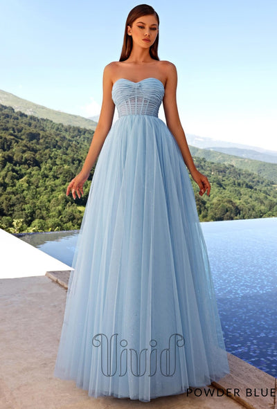 Nicoletta Esmeralda Gown NC2020 in Powder Blue / Blues