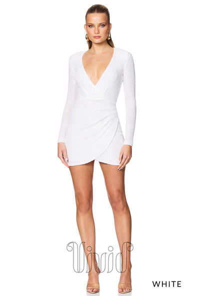 Nookie Fantasy Long Sleeve Mini in White / Whites