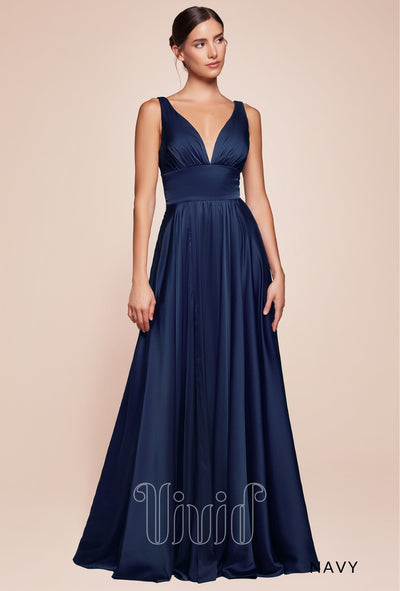 Vivid Core Fleur Gown in Navy / Blues