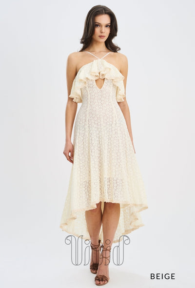 Vivid Formal Florence Dress in Cream / Nude & Neutrals