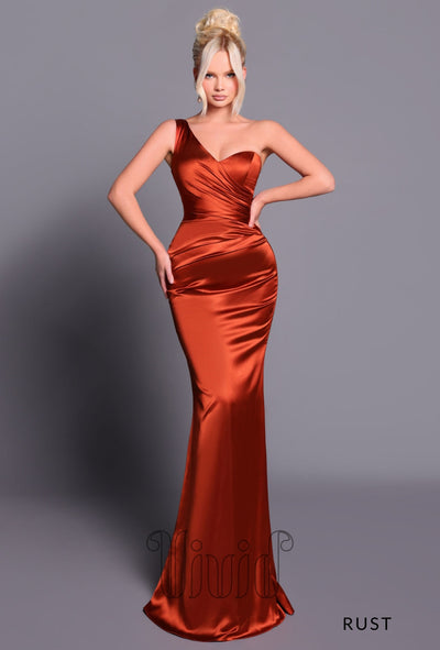 Nicoletta Bridesmaids Georgia Gown NBM2015 in Rust / Oranges/Corals