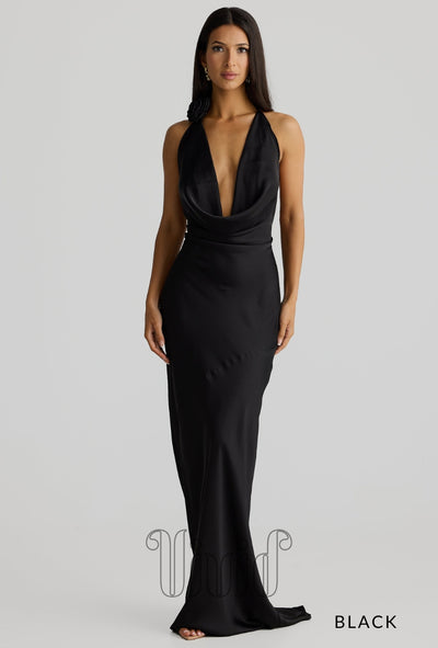 Melani The Label Josefina Gown in Black / Blacks
