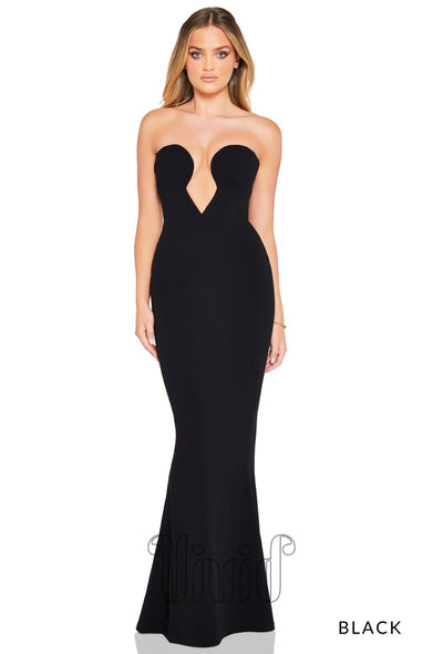 Nookie Minx Gown in Black / Blacks