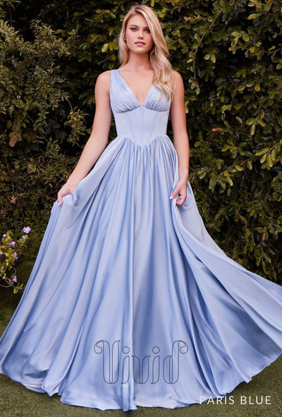 Vivid Formal Paulina Gown in Paris Blue / Blues