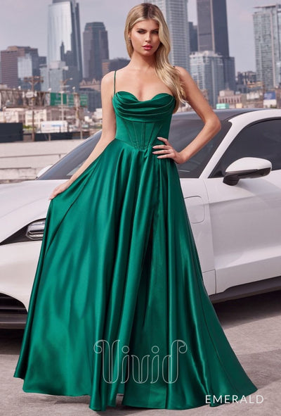 Vivid Formal Stella Ball Gown in Emerald / Greens