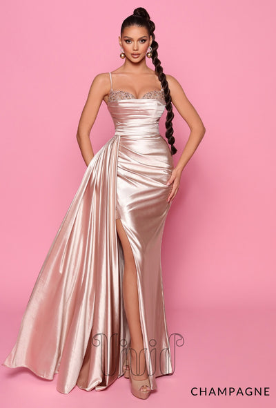 Nicoletta Amalia Gown NP153 in Champagne / Nude & Neutrals