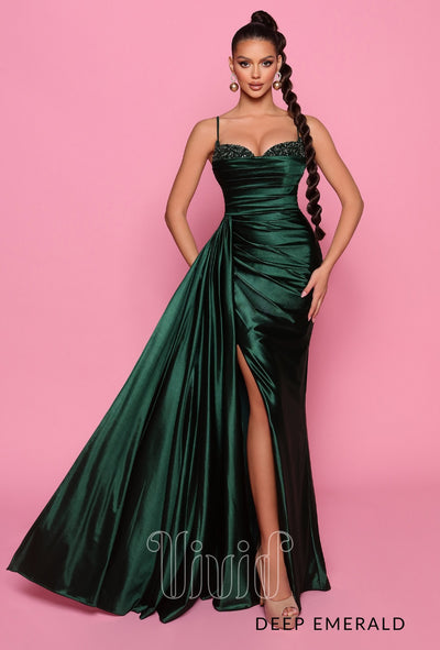 Nicoletta Amalia Gown NP153 in Deep Emerald / Greens