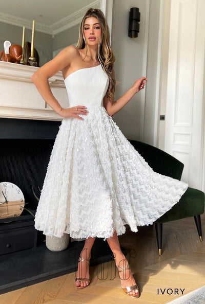 Jadore Annalise Dress JP125 in Ivory