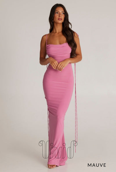 Melani The Label Jiani Gown in Mauve / Purples