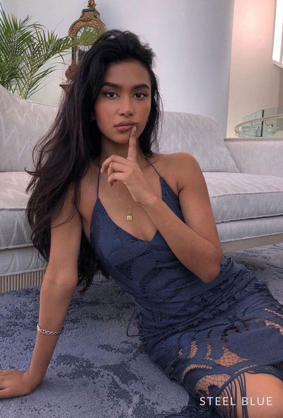 Twosisters The Label Khaleesi Dress in Steel Blue