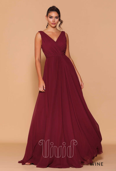 Les Demoiselle Lynette Gown LD1084 in Wine / Reds