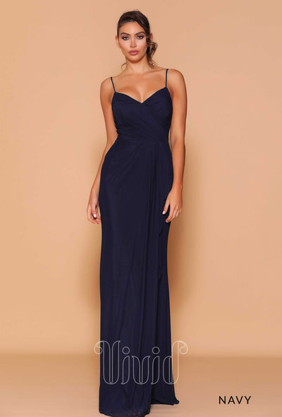 Les Demoiselle Nadia Gown LD1091 in Navy / Blues
